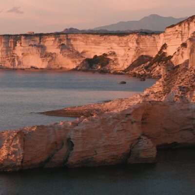 Falaises de Bonifacio au coucher du soleil