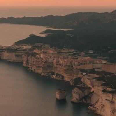 Bonifacio au coucher de soleil