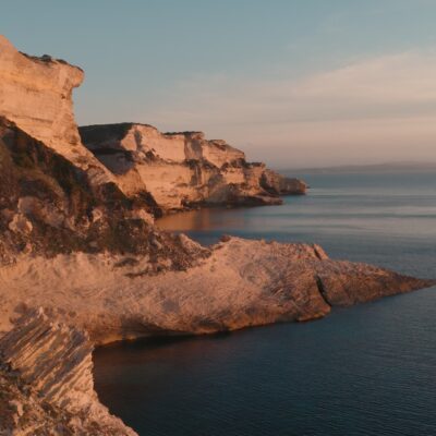 Falaises de Bonifacio au coucher de soleil