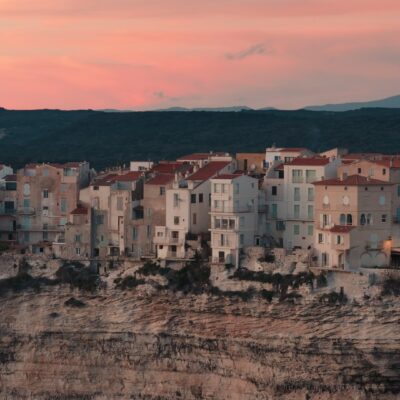 Bonifacio au coucher de soleil