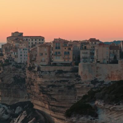 Bonifacio au coucher de soleil