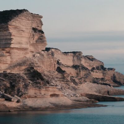 Falaises de Bonifacio au coucher du soleil