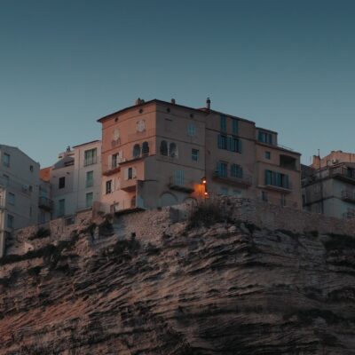 Bonifacio au coucher de soleil