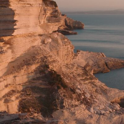 Falaises de Bonifacio au coucher du soleil