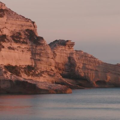 Falaises de Bonifacio au coucher de soleil