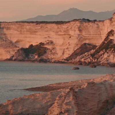 Falaises de Bonifacio au coucher de soleil