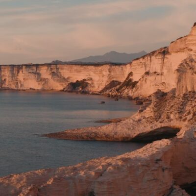 Falaises de Bonifacio au coucher du soleil
