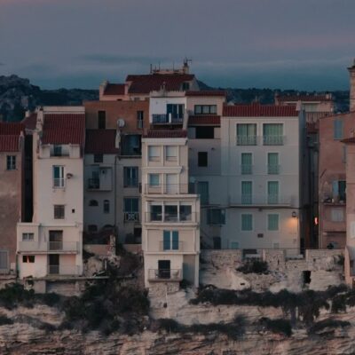 Bonifacio au coucher de soleil