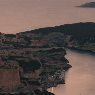 Bonifacio au coucher de soleil