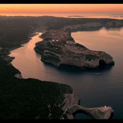 Bonifacio au lever de soleil