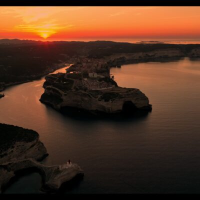 Bonifacio au lever de soleil