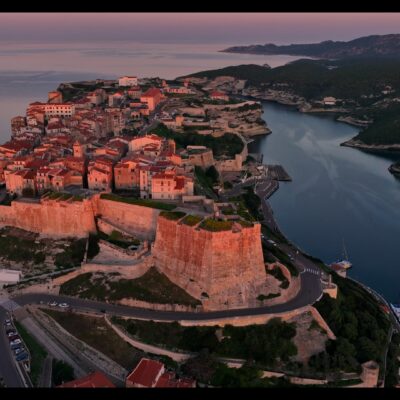 Bonifacio au lever de soleil
