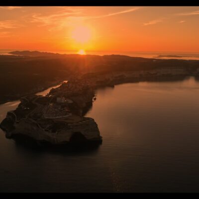 Bonifacio au lever de soleil