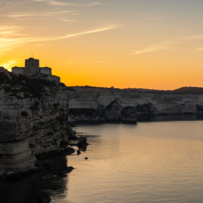 Falaises de Bonifacio au lever de soleil