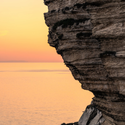 Falaises de Bonifacio au coucher de soleil