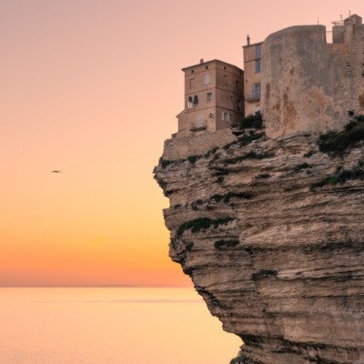 Falaises de Bonifacio au coucher de soleil