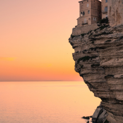 Falaises de Bonifacio au coucher de soleil