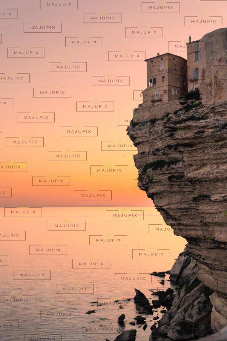 Falaises de Bonifacio au coucher de soleil