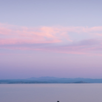 Coucher de soleil à Bonifacio