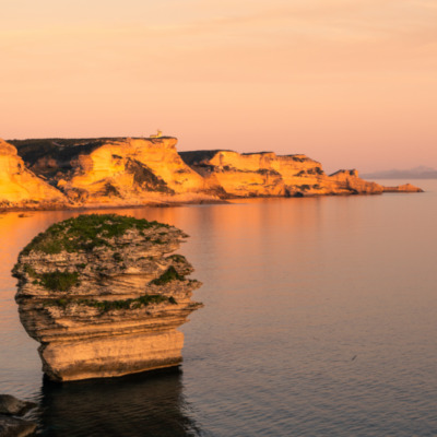 Falaises de Bonifacio au coucher de soleil