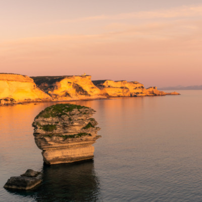 Falaises de Bonifacio au coucher de soleil