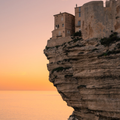 Falaises de Bonifacio au coucher de soleil