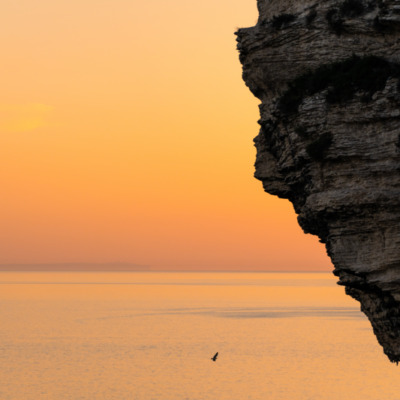 Falaises de Bonifacio au coucher de soleil