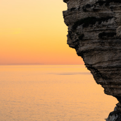 Falaises de Bonifacio au coucher de soleil