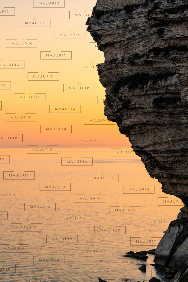 Falaises de Bonifacio au coucher de soleil