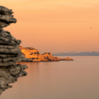 Falaises de Bonifacio au coucher de soleil