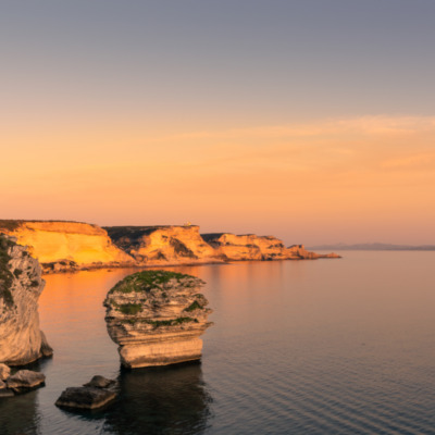 Falaises de Bonifacio au coucher de soleil