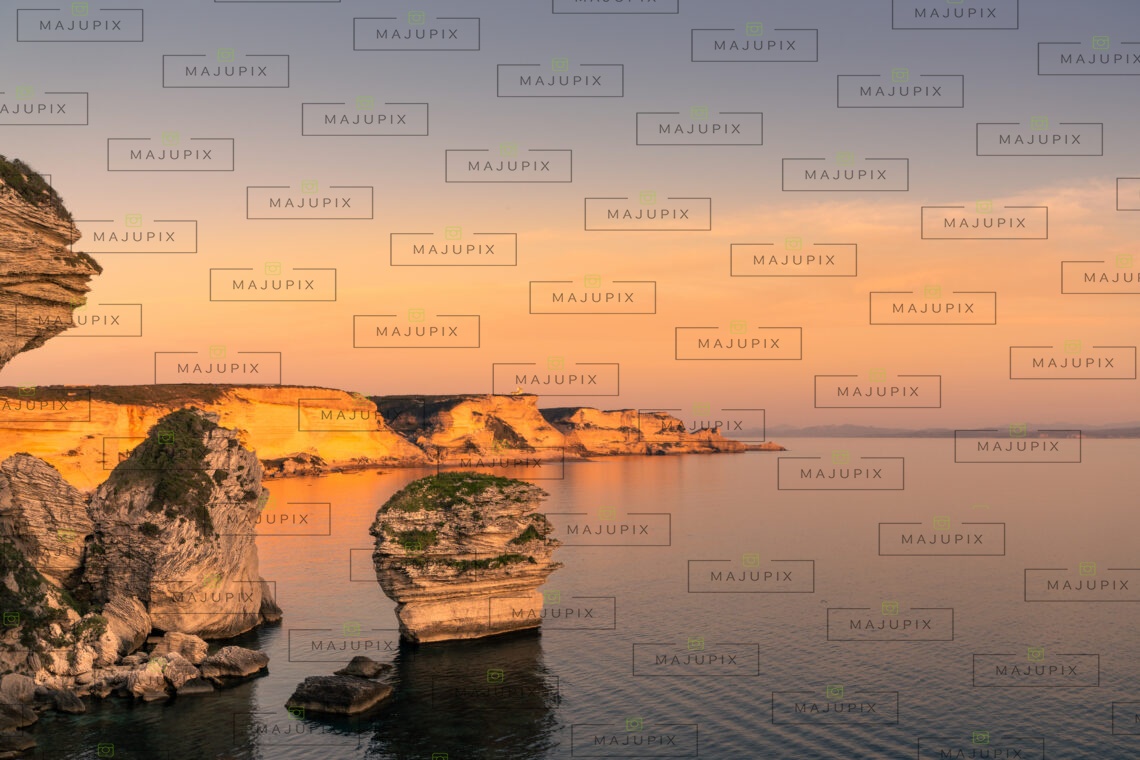 Falaises de Bonifacio au coucher de soleil