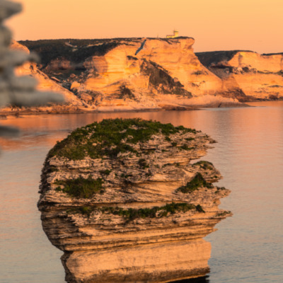 Falaises de Bonifacio au coucher de soleil