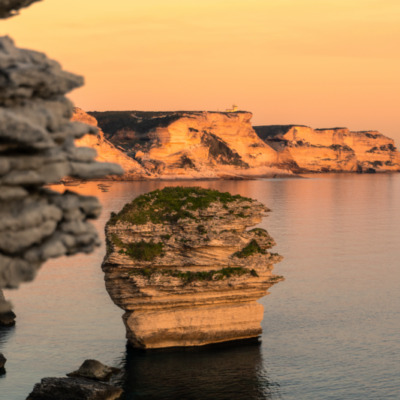 Falaises de Bonifacio au coucher de soleil