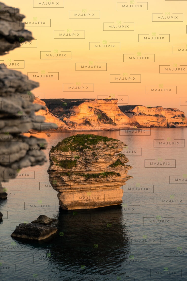 Falaises de Bonifacio au coucher de soleil