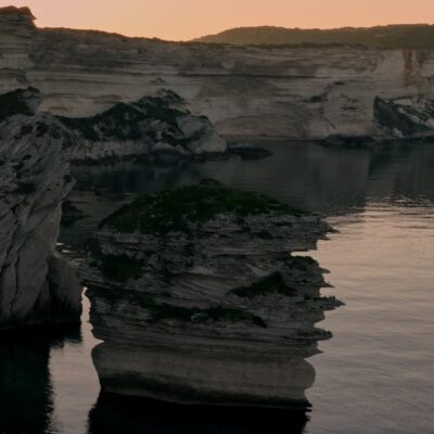 Falaise de Bonifacio au lever de soleil