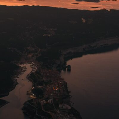 Bonifacio au lever de soleil