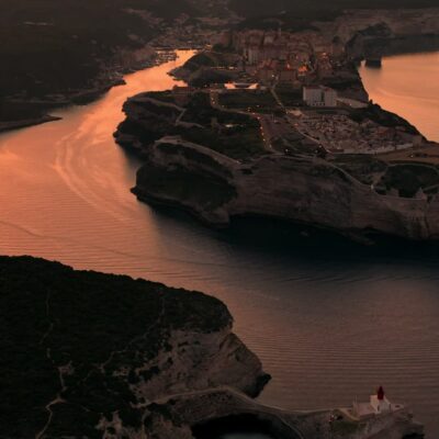 Bonifacio au lever de soleil