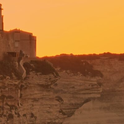 Falaises de Bonifacio au lever  de soleil