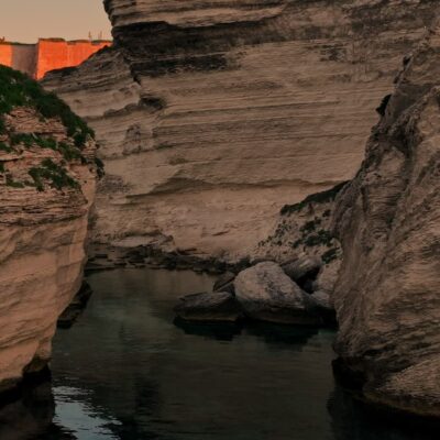 Falaises de Bonifacio au lever de soleil