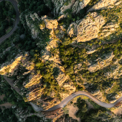 Calanques de Piana drone