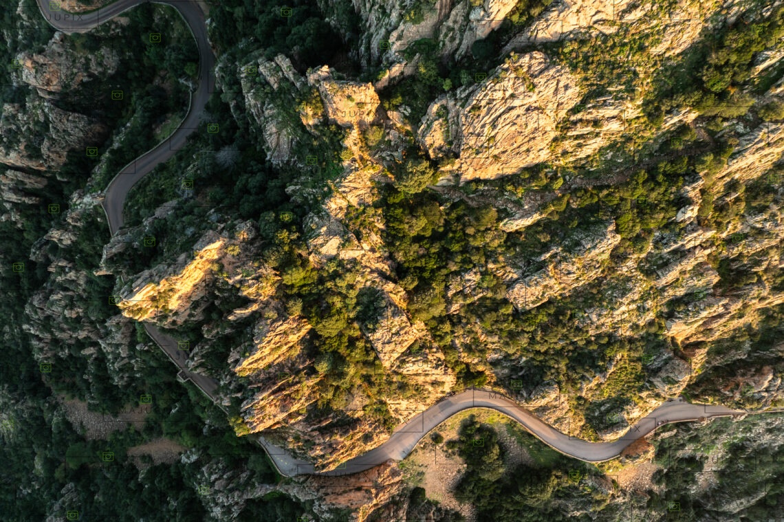 Calanques de Piana drone