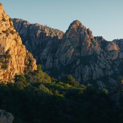 Calanques de Piana au coucher de soleil