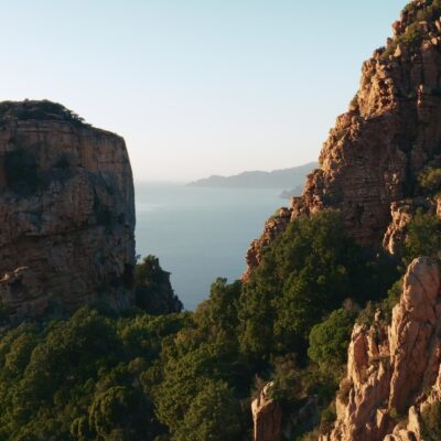 Calanques de Piana au coucher du soleil