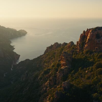 Calanques de Piana au coucher de soleil