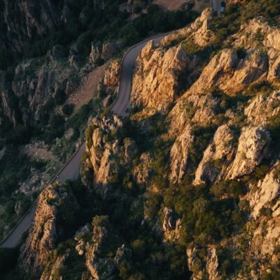 Calanques de Piana au coucher de soleil