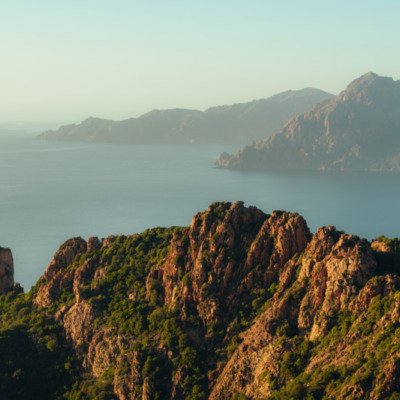 Calanques de Piana au coucher de soleil
