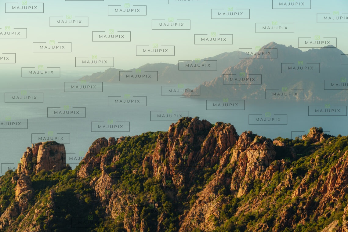 Calanques de Piana au coucher de soleil