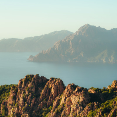 Calanques de Piana au coucher du soleil