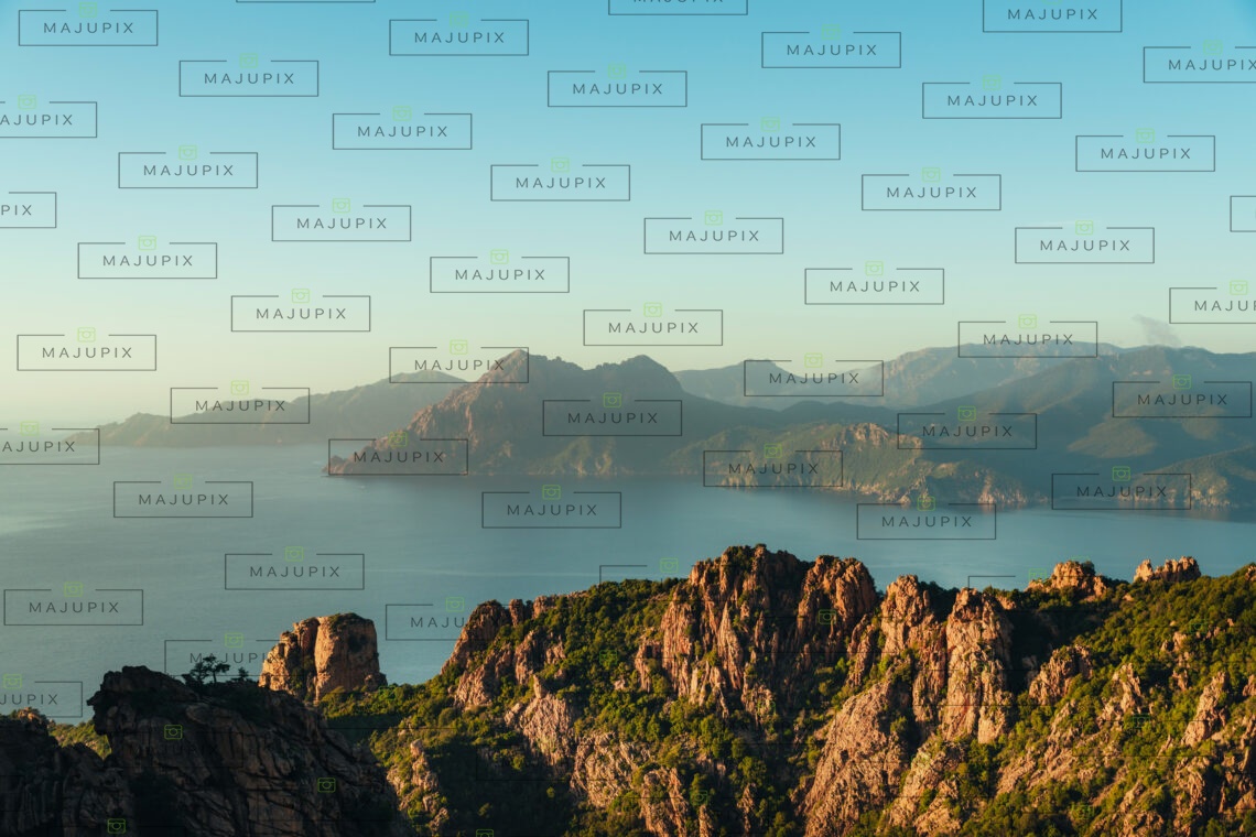 Calanques de Piana au coucher de soleil